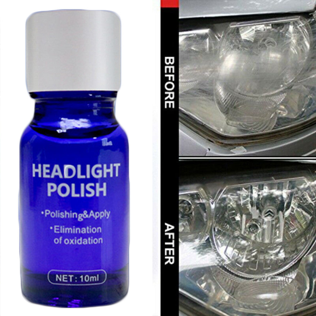 Car Headlight Restoration Kit with Polishing Solution