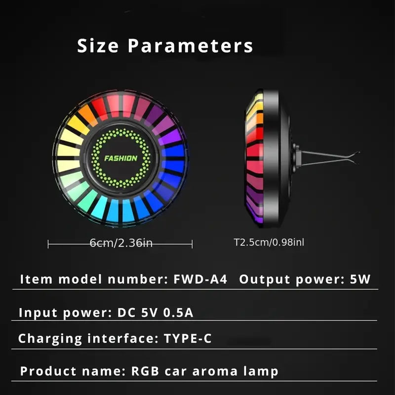 Car RGB Ambient Light USB LED Strip for Vehicles