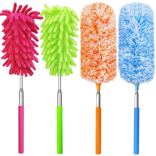 4-Pack Extendable Microfiber Dusters