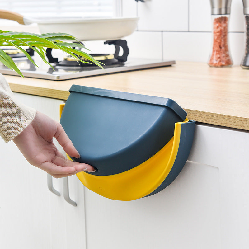 Folding Kitchen Trash Can for Home and Car Use