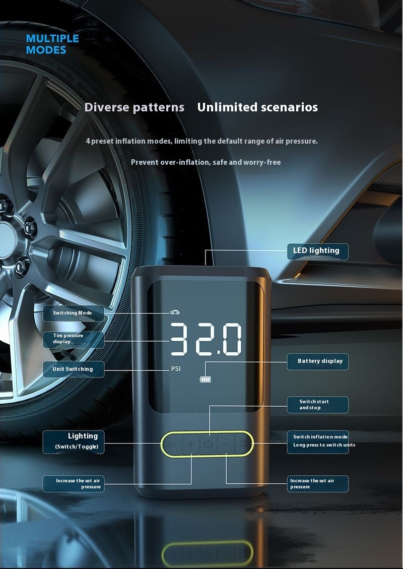 Mini Portable Wireless Tire Inflator