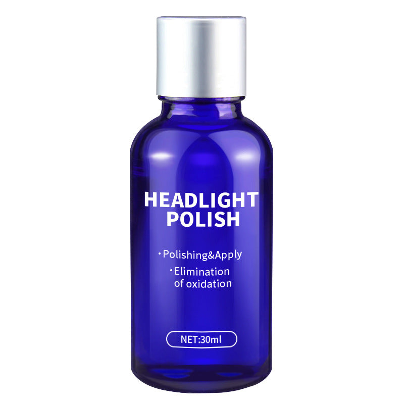 Car Headlight Restoration Kit with Polishing Solution
